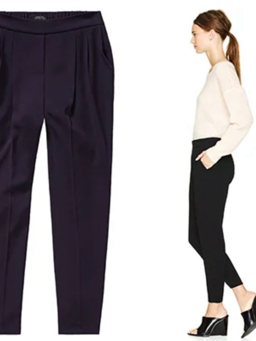 Aritzia plum cohen Ankle Tapered Pants